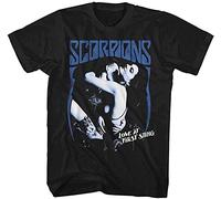Scorpions German Rock Band First Sting Black Adult T-Shirt Tee T-Shirts à Manches Courtes(XX-Large)