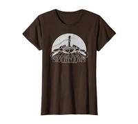 Scorpions Logo Rock Music Band T-Shirt, Femme, Marron, M