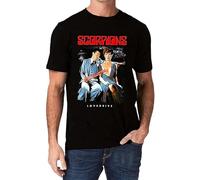 Scorpions Lovedrive Rock Metal Band Logo Men's T Shirt Manches Courtes(X-Large)