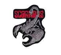 Scorpions Silver Red Hq Écusson Patch en fer brodé sur accessoire