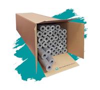 Scorprotect® carton complet PE isolation de tuyau gris, entaillé 16 mètres (Gris, 42 x 13 mm x 1 m)