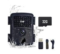 scosao Mini Caméra de Chasse 12mp 1080p Étanche IP54 Piege Photographique avec Vision Nocturne 36pcs 940nm LED IR, Caméra de Gibier avec Détecteur de Mouvement 0,8s pour Observation de la Faune