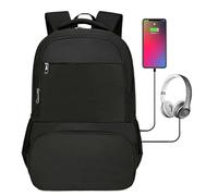 scosao Sac à Dos Déjeuner, 15.6 Pouces Sac à Dos Ordinateur Avec Compartiment Isotherme, Sac à Dos Homme Femme de Travail Avec 1 Bloc Réfrigérant pour Voyage, Affaires, Collège Laptop Backpack,Black