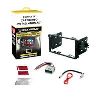 SCOSCHE Install Centric ICGM8BN Double DIN Solution d'installation de Base complète pour l'installation d'une stéréo de Rechange Compatible avec Certains véhicules GM 2000-13