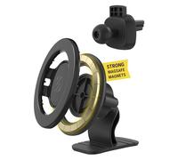 Scosche MagicMount SMSDV-SP Support de téléphone portable magnétique pour tableau de bord/grille d'aération pour appareils mobiles MagSafe, support de tableau de bord/grille d'aération compatible avec