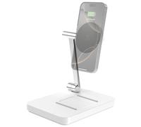 Scosche MSQSWT MagicMount Base MS Station de charge rapide sans fil pliable pour bureau, chargeur de téléphone pour iPhone 16/15/14/13/12/AirPods Pro avec support de chargeur Apple Watch (chargeur de