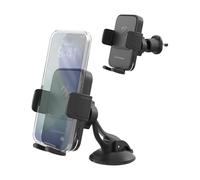 Scosche Support de chargeur de voiture sans fil, auto-serrant pour tableau de bord/pare-brise/grille d'aération avec bras réglable, rotation à 360°, compatible avec iPhone, Samsung, et autres