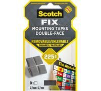 Scotch 7100263583 Scotch FIX™ REMOVABLE SQUARES pastilles adhésives double face pour max. 225,0 g 12,7 x 12,7 mm, 64 pcs.