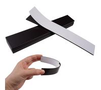 Scotch Aimanté Adhésif, 3mm Bande Magnetique Adhesive, 8 Pièces Bande Magnétique Autocollante, Aimant Autocollant avec Autocollant Fort Verso Adhésif 3M pour Aimants, Organiser, Présenter