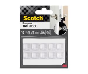 Scotch® Amortisseurs carrés adhésifs translucides - 13 x 13 x 6 mm