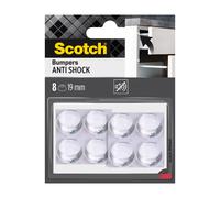 SCOTCH - Butée adhésive - Patin antichoc - Anti-bruit - Ø 19 mm - Transparent - Lot de 8