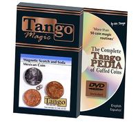 Scotch and Soda Magnetic Mexican Coin (w/DVD) (D0052) by Tango -Trick