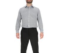 Scotch And Soda Men's Long-Sleeve Patterned Shirt Blanc/Noir 17 inch Male