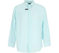 Scotch And Soda Men's Long-Sleeve Patterned Shirt Blanc/Vert clair 15 inch Male