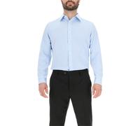 Scotch And Soda Men's Long-Sleeve Patterned Shirt Bleu clair 18 inch Male