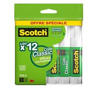 Scotch Blanc Lot de 12 Bâtons de colle 8 g