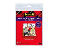 Scotch brillant plastification de documents ou de photos, 12,7 x 17,8 cm, 5-Pack (Pl905)