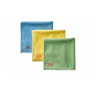 Scotch-Brite 2011 Lot de 3 Chiffons en Microfibre Haute Performance Couleurs mélangées 360 x 360 mm 3M