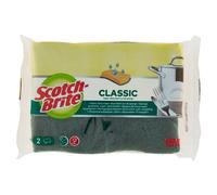 SCOTCH-BRITE Lot de 2 éponges grattantes efficacité longue durée - Vert