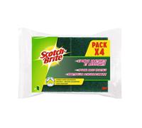 SCOTCH BRITE Classic Éponges grattantes super absorbantes double face 4 éponges