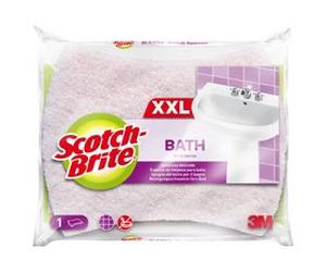 Scotch-Brite Eponge de nettoyage Bath XXL, rose/blanc