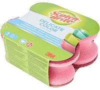 Scotch-Brite Éponge grattante Non-rayante, Lot de 2, Rose