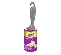 Scotch-Brite Rouleau Anti-Peluches Extra Collant pour Poils d'animaux, 48 Feuilles, 1 Rouleau pour Vêtements et Tissus, Portable