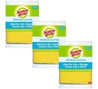Scotch-Brite Sponge Cloth, 2 Count (Pack of 6)