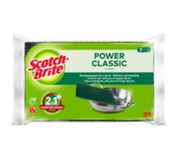 Lot de 3 tampons scotch-brite vert - SCOTCH-BRITE - 160x95mm - Éponge à récurer rayante