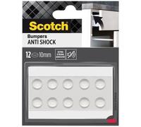 SCOTCH - Butée adhésive - Patin antichoc - Anti-bruit - Ø 10 mm - Transparent - Lot de 12