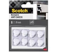 SCOTCH - Butée adhésive - Patin antichoc - Anti-bruit - Ø 19 mm - Transparent - Lot de 8