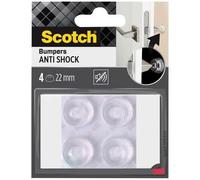 SCOTCH - Butée adhésive - Patin antichoc - Anti-bruit - Ø 22 mm - Transparent - Lot de 4