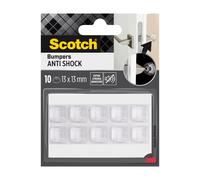 Scotch®Butée amortisseur carré adhésive Translucide 13 x 13 x 6mm