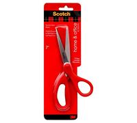 Scotch Ciseaux Universal Rouges, 1 par paquet, 18 cm - pour l'École, le Bureau et un Usage Quotidien