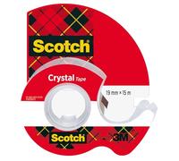 Scotch Ruban Adhésif Transparent 19mmx15m, Sur Dévidoir,