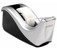 Scotch Desktop Tape Dispenser-Two Tone Silvertech