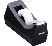 Scotch Dévidoir de bureau C38 – Lesté semi-automatique pour rouleaux 33 m x 19 mm – Noir