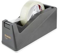 Scotch Grand dévidoir de ruban adhésif – Support de bureau rechargeable – 19 mm x 33 mm Noir