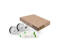 Scotch Dévidoir en Acier Inoxydable, 2 par Paquet + Magic Tape, 4 Rouleaux