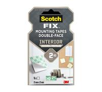 Scotch Ruban adhésif découpé double-face carré 25 x 25 mm - Lot de 16