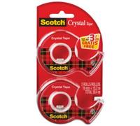 Scotch Dévidoir à main Crystal transparent – Pack économique