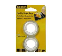 Scotch film adhésif double face 665 12 mm x 6,3 m 2 rouleaux