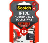 Scotch Ruban de montage extérieur Scotch-Fix Extreme 19 mm x 1,5 m tient jusqu'à 10 kg 1 pièce