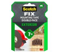 3M Scotch-Fix ruban de montage extérieur 411-1950-P, 19 mm x 5 m, Tient jusqu'à 7 kg, 1 kg/30 cm x1 morceau