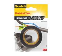 Scotch Ruban électrique noir 10 m x 15 mm – 1 rouleau