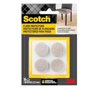 Scotch Lot de 16 patins en feutre de marque 3M, ronds, 2,5 cm de diamètre, beige