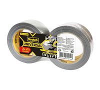 Scotch Lot de 2 rouleaux de ruban adhésif universel Argenté 2904 48 mm x 25 m