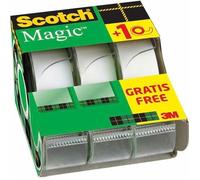 SCOTCH - Lot de 3 dévidoirs avec ruban Caddy Magic - 2 + 1 gratuit - 19 mm x 7,5 m
