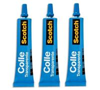 Scotch - Lot de 3 Tubes de colle transparente liquide - 30ml