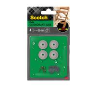 Scotch Lot de 4 patins antidérapants en plastique à visser - Ø 22 mm